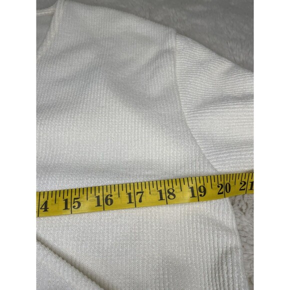 NWT Madewell Ottoman Knit Wrap Top Beige Small - Picture 7 of 13